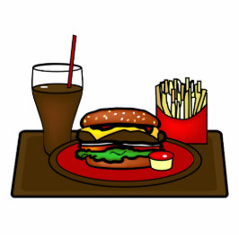 Hamburger Platter Fotosculptuur Staand Fotobeeldje