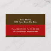 Hamburger Platter Visitekaartje (Achterkant)