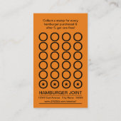 hamburger - ponskaart klantenkaartje (Achterkant)
