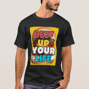 Hamburger print T-shirt