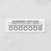 hamburger punch - kaart klantenkaartje (Achterkant)