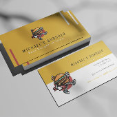 Hamburger restaurant food truck Mosterd Geel Visitekaartje