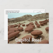 Hamburger Rocks, Capitol Reef National Park, Utah Briefkaart (Voorkant / Achterkant)