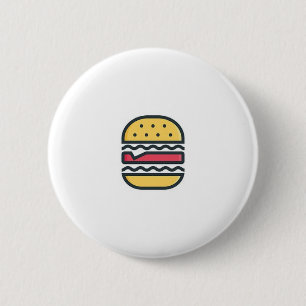 Hamburger! Ronde Button 5,7 Cm
