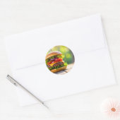 hamburger ronde sticker (Envelop)