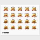 Hamburger Ronde Sticker (Vel)