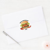 Hamburger Ronde Sticker (Envelop)
