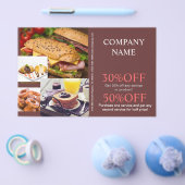 hamburger sandwich privékok catering flyer (Enkel)