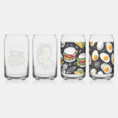 Hamburger schets van CallisC Arts Blikvorm Glas (Achterkant)