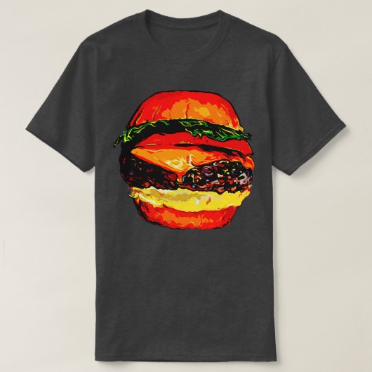 Hamburger Shirt Cheeseburger Hamburger Burger Snel (Design voorkant)
