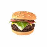 Hamburger Staand Fotobeeldje<br><div class="desc">Dit is een 3de illustratie van een hamburger.</div>
