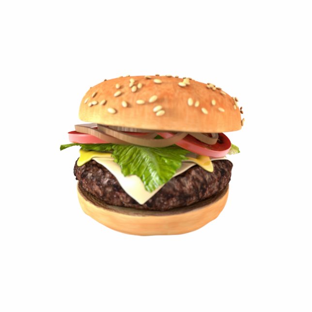 Hamburger Staand Fotobeeldje (Voorkant)