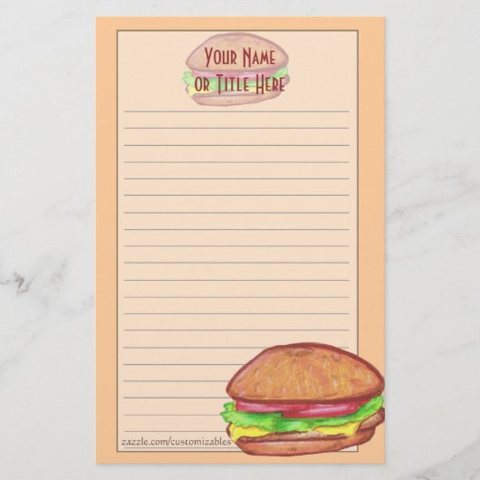 Hamburger Stationery Briefpapier (Voorkant)