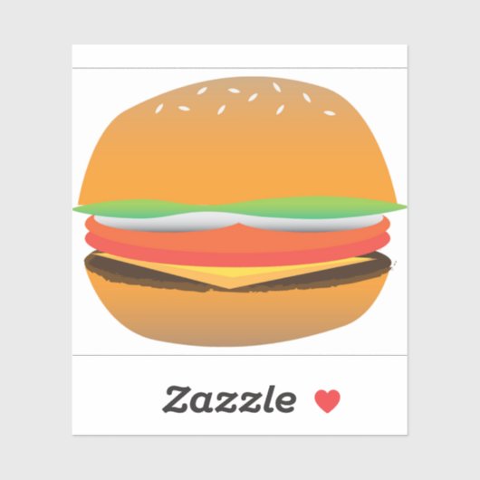 Hamburger Sticker (Vel)