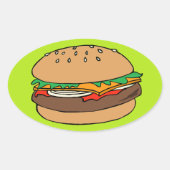 Hamburger sticker (Voorkant)