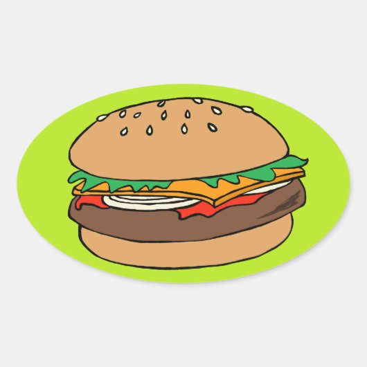Hamburger sticker (Voorkant)