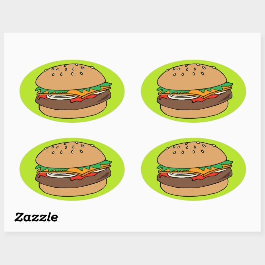 Hamburger sticker (Vel)