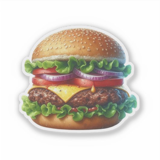 Hamburger Sticker (Voorkant)