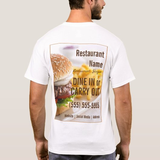 Hamburger T-shirt (Achterkant)