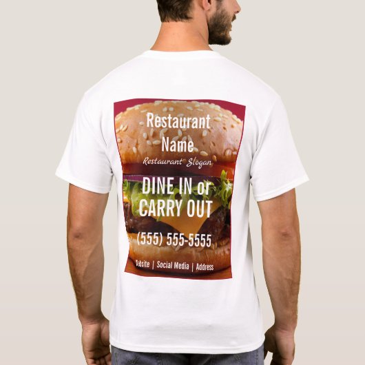 Hamburger T-shirt (Achterkant)