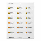 Hamburger Vector Illustratie Etiket (Full Sheet)