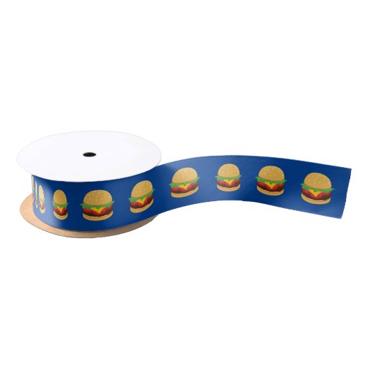 Hamburger verjaardagsfeestje satijnen lint (Spoel)