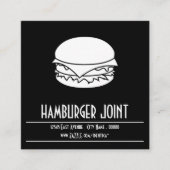 hamburger - vierkante - stempelkaart klantenkaartje (Voorkant)