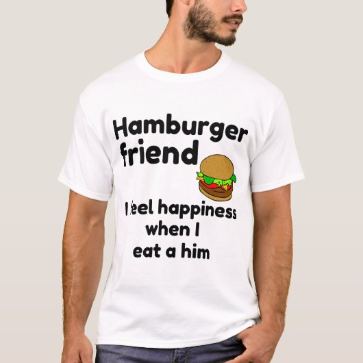 Hamburger vriend t-shirt (Voorkant)