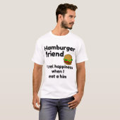 Hamburger vriend t-shirt (Voorkant volledig)