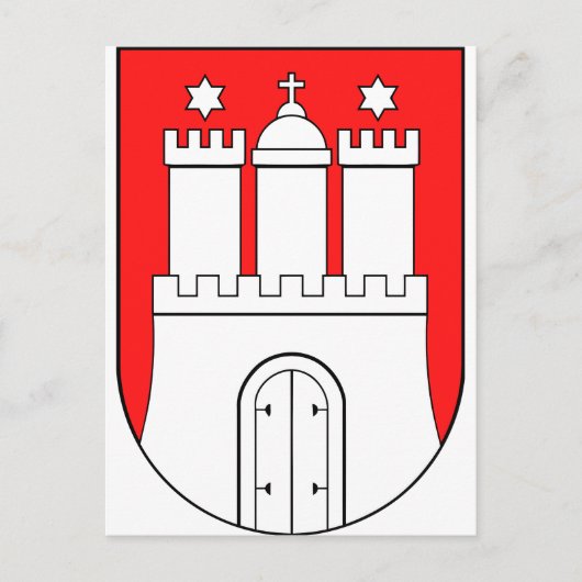Hamburger Wappen Briefkaart (Voorkant)