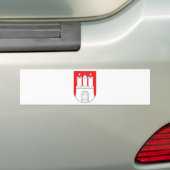 Hamburger Wappen Bumpersticker (Op auto)