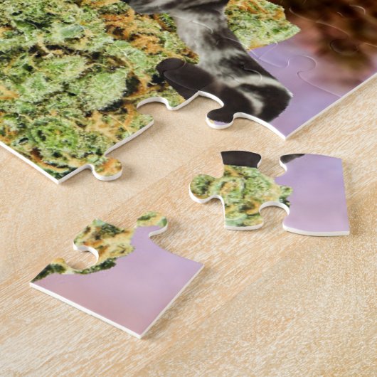 hamburger weed kat legpuzzel (Zijkant)