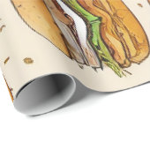Hamburger Wrapping Paper Cadeaupapier (Rol Hoek)