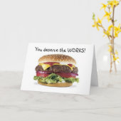 HAMBURGER ZEGT=U VERWIJDERT DE WERKEN-BIRTHDAAG KAART (Gele Bloem)