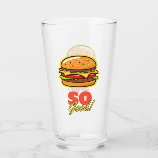 Hamburger zo goed! glas (Achterkant)