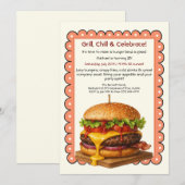 hamburgerfeest | Fun Burger Celebration Kaart (Voorkant / Achterkant)