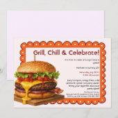 hamburgerfeest | Fun Burger Celebration Kaart (Voorkant / Achterkant)