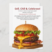 hamburgerfeest | Fun Burger Celebration Kaart (Voorkant / Achterkant)