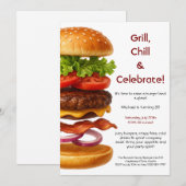 Hamburgerfeest | Leuke Burger Viering Kaart (Voorkant / Achterkant)