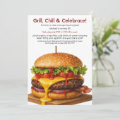 Hamburgerfeest | Leuke Burger Viering Kaart (Staand voorkant)