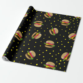 hamburgerpatroon cadeaupapier