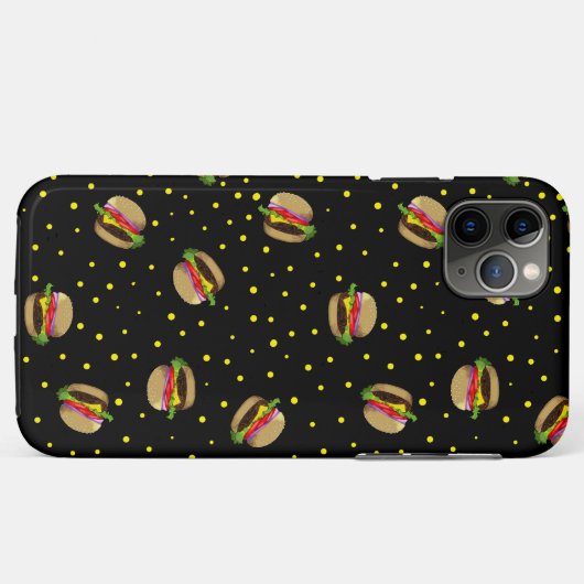 hamburgerpatroon Case-Mate iPhone case (Achterkant (horizontaal))
