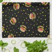 hamburgerpatroon theedoek (Gevouwen)