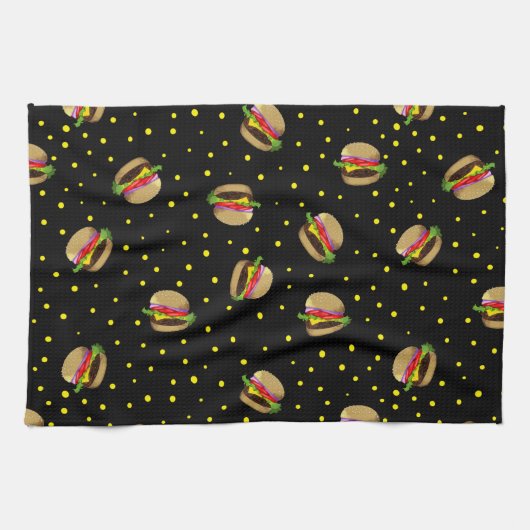 hamburgerpatroon theedoek (Horizontaal)