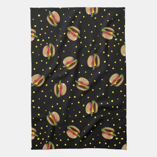 hamburgerpatroon theedoek (Verticaal)