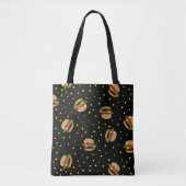 hamburgerpatroon tote bag (Voorkant)