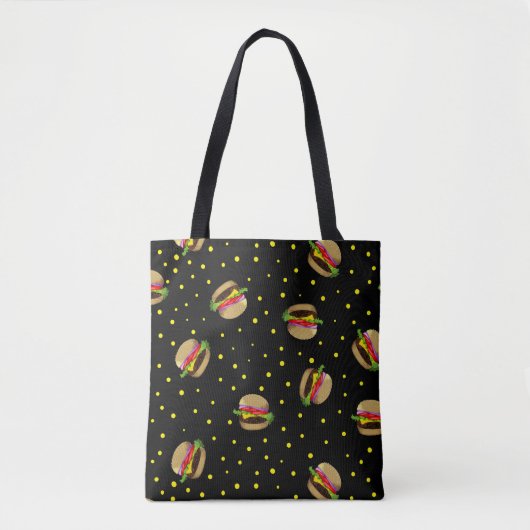 hamburgerpatroon tote bag (Voorkant)