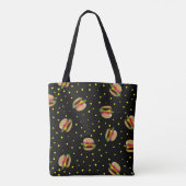 hamburgerpatroon tote bag (Achterkant)