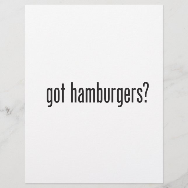 hamburgers (Voorkant)