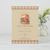 Hamburgers| BBQ | Koppels Shower Kaart (Staand voorkant)